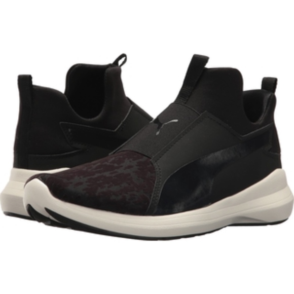puma rebel mid black